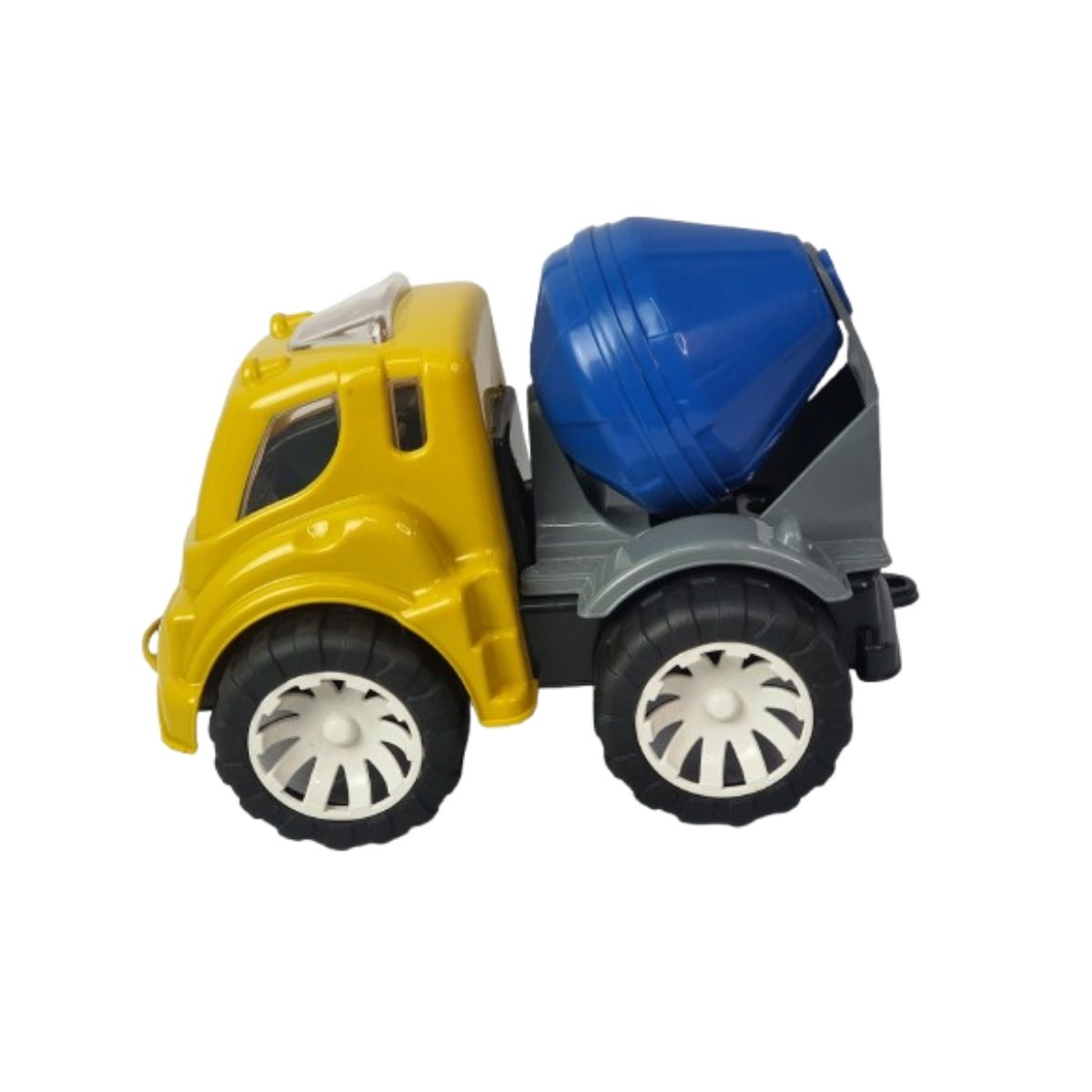 Brinquedo Caminhão Betoneira Amarelo Com Azul - Smiling Kids Brinquedo Caminhão Betoneira Amarelo Com Azul - Smiling Kids